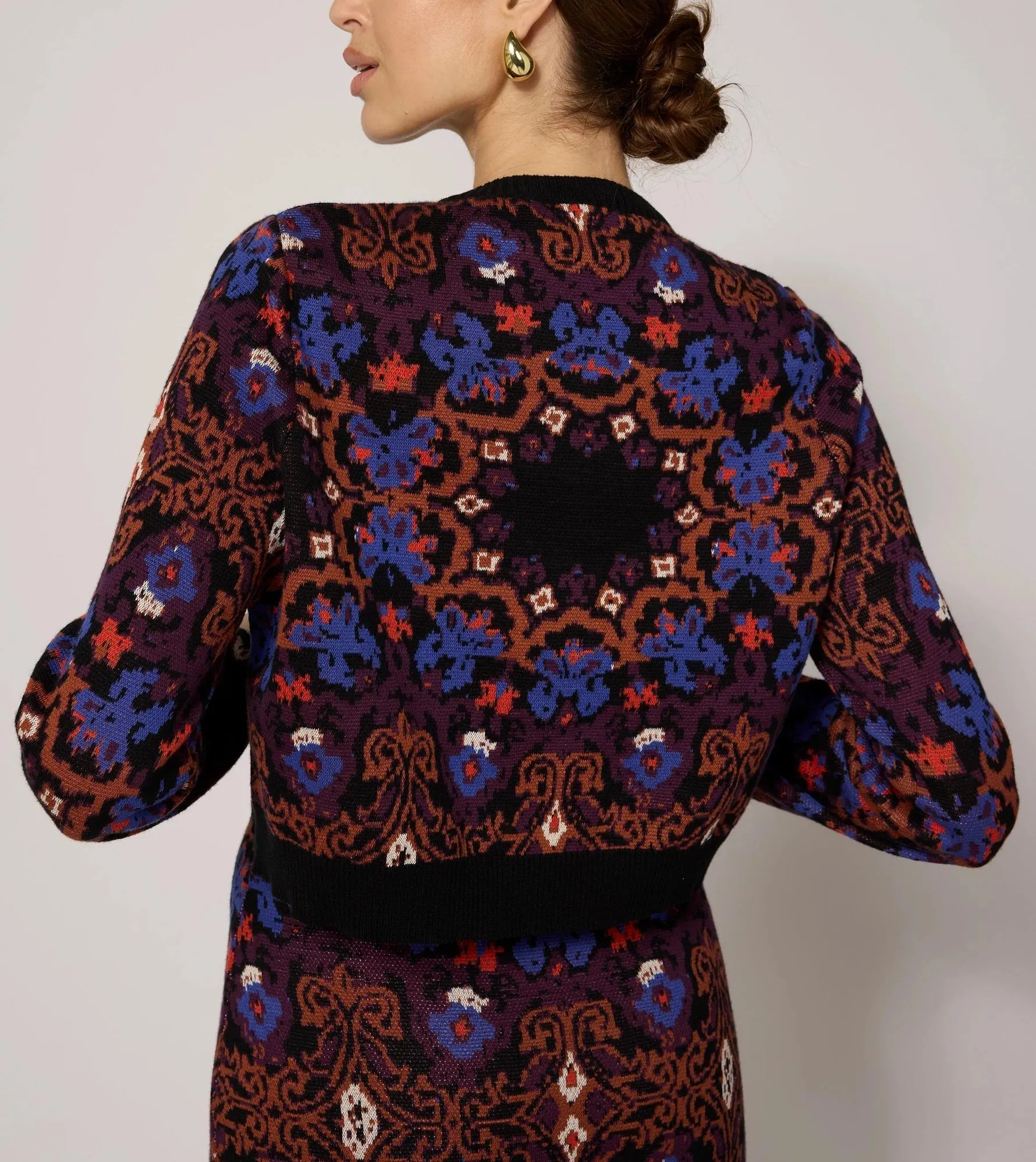 Marybeth Sweater Cardigan Venezia Print