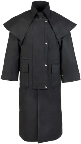 MENS OIL CLOTH OILSKIN WESTERN AUSTRALIAN DROVER WATERPROOF DUSTER COAT JACKET 23101