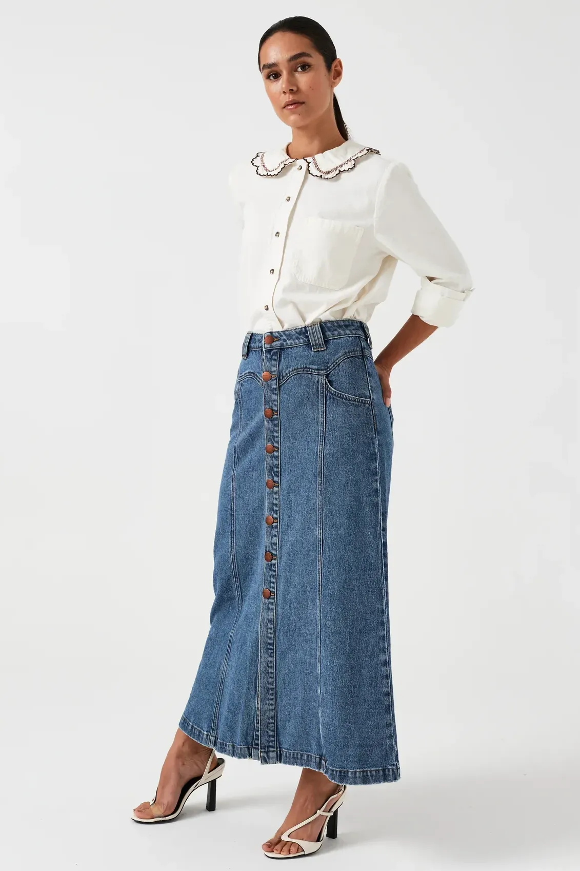 Mia Seamed Skirt in Arizona Vintage