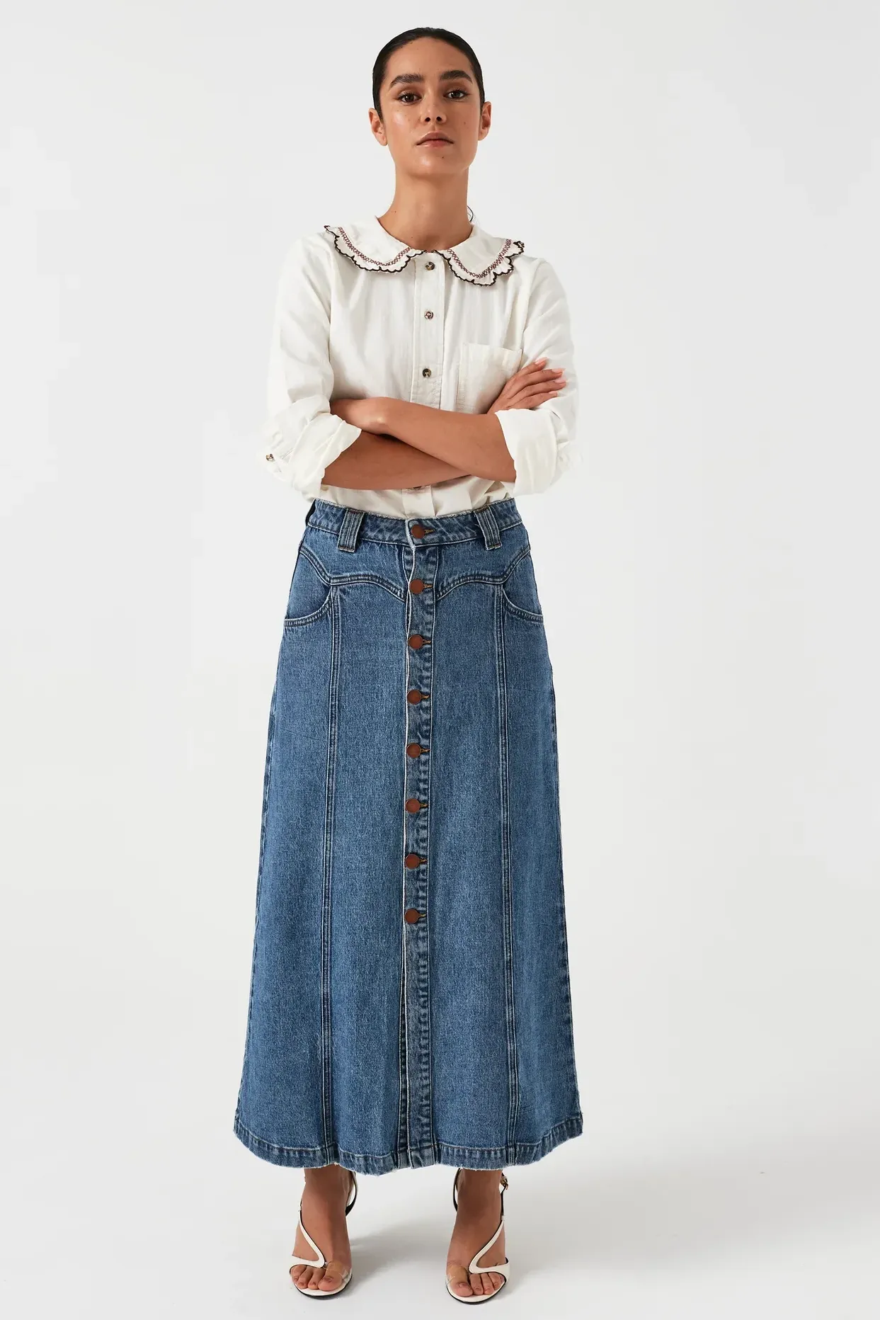 Mia Seamed Skirt in Arizona Vintage