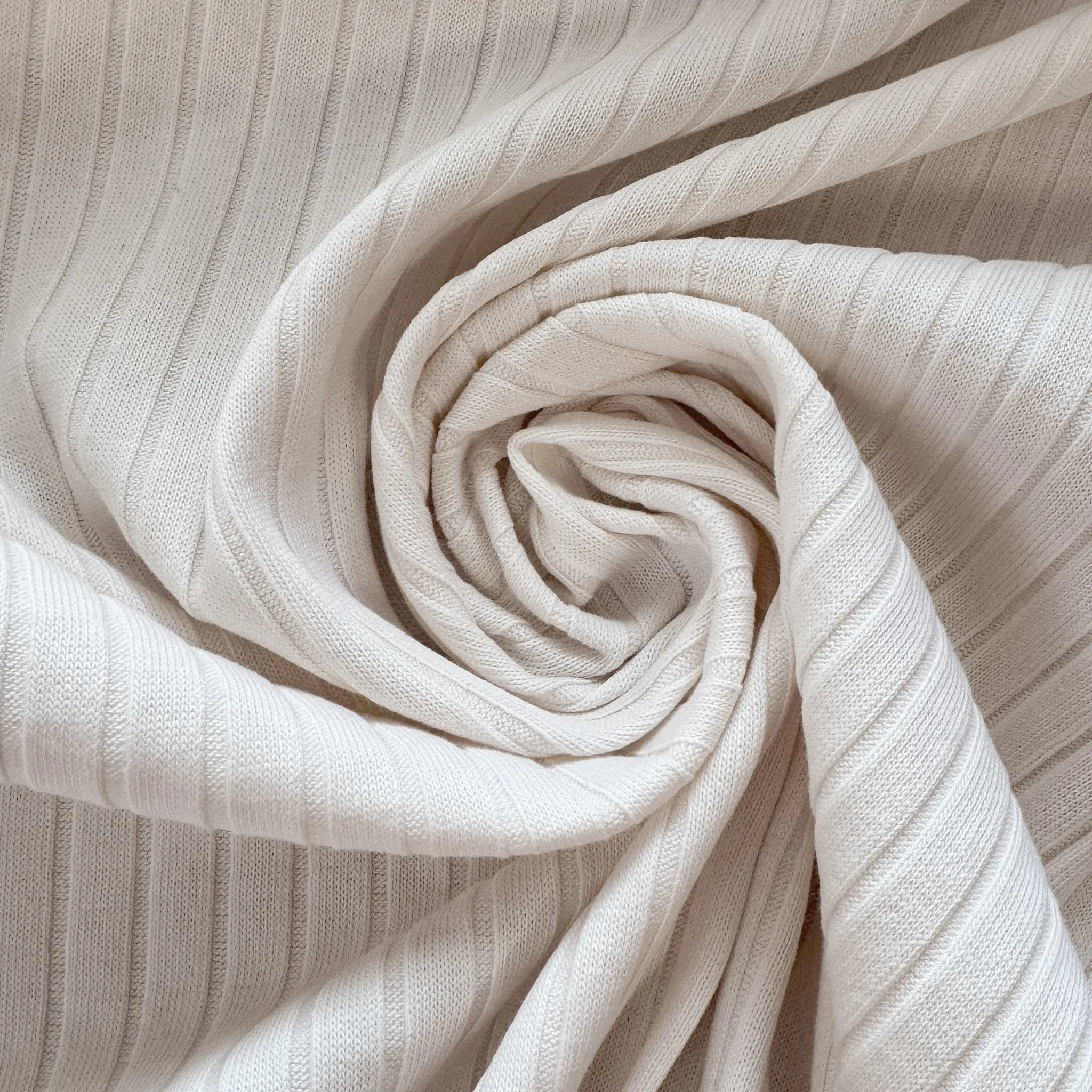 MTM organic cotton wide rib derby knit - creamy white