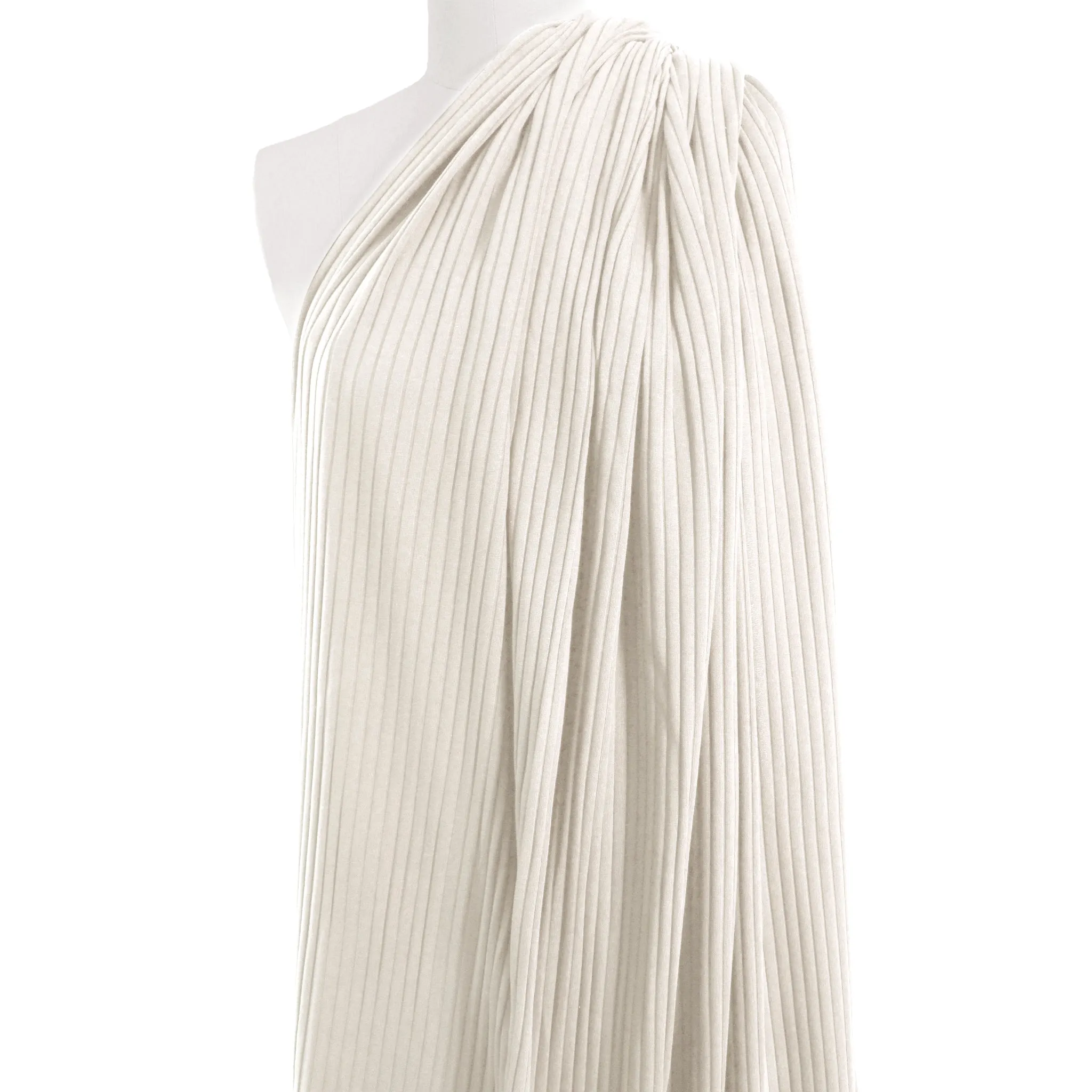 MTM organic cotton wide rib derby knit - creamy white