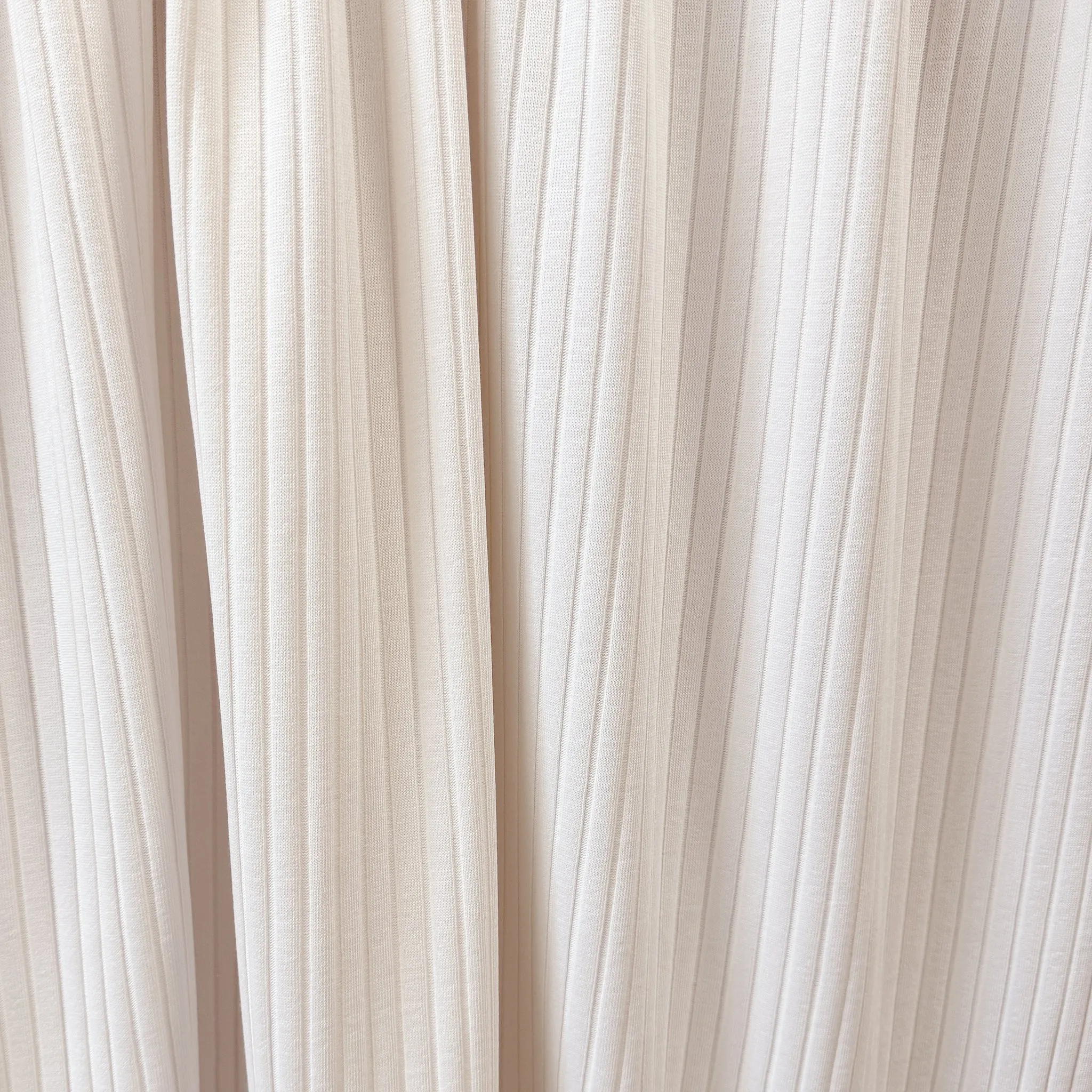 MTM organic cotton wide rib derby knit - creamy white
