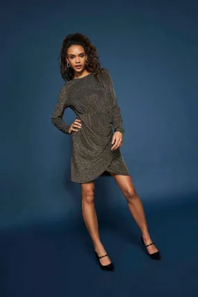 New Rich Glitter Dress - Silver Gold