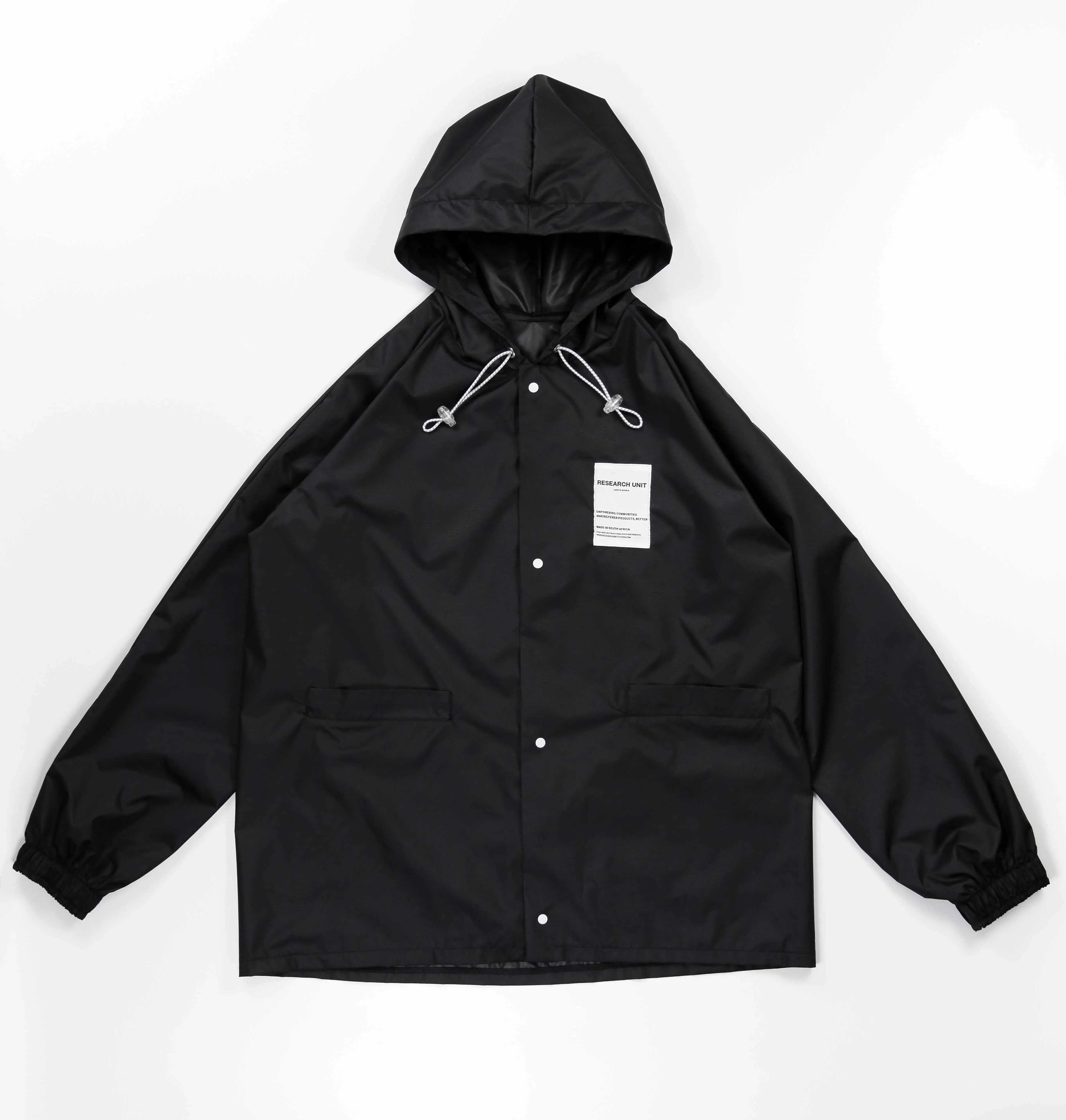 Ripstop Waterproof Rain Jacket (Black)