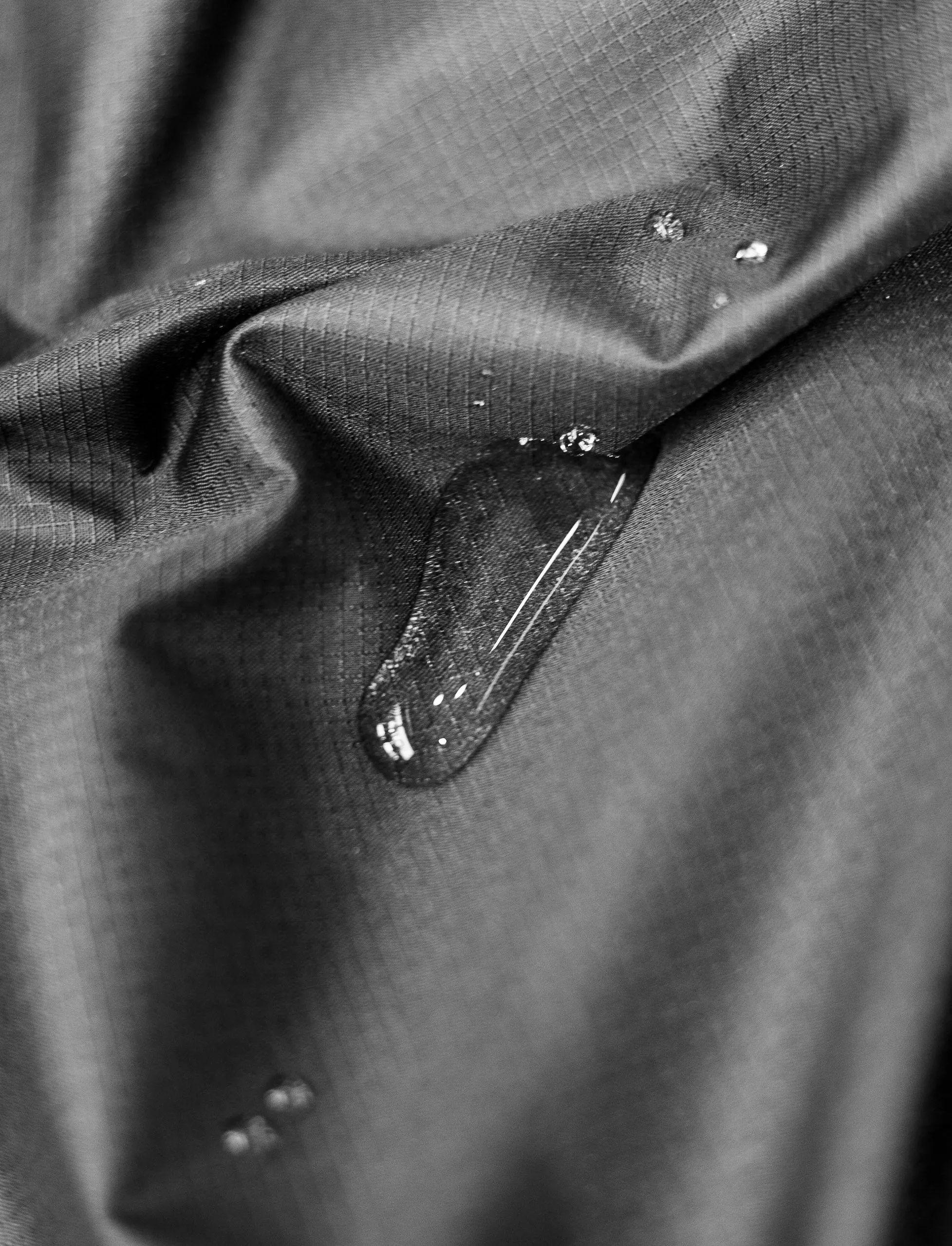 Ripstop Waterproof Rain Jacket (Black)