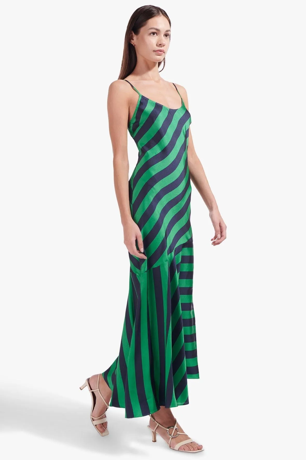 SHORELINE DRESS | MALACHITE STRIPE
