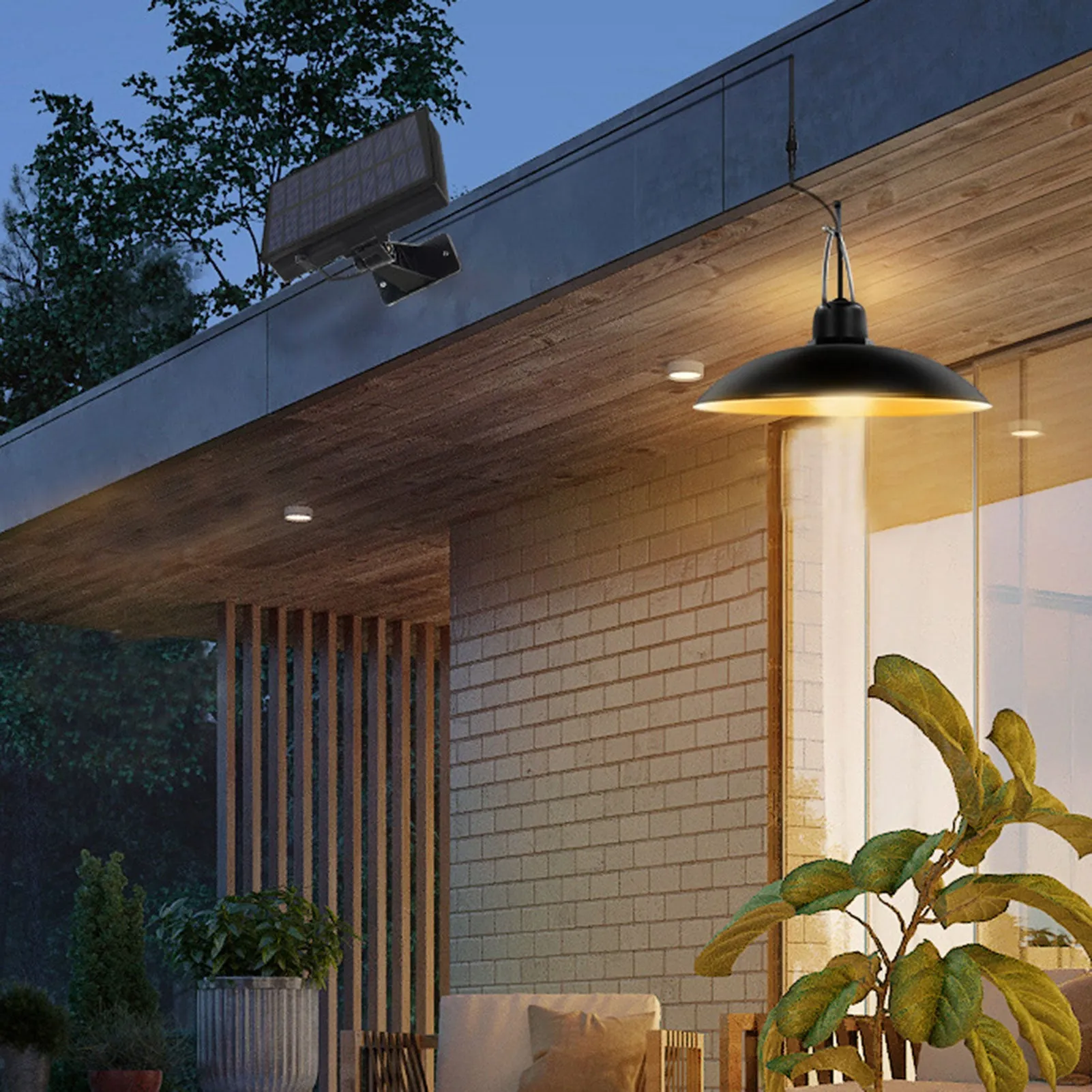 Solar Chandelier Courtyard Garden Corridor Landscape Lamp