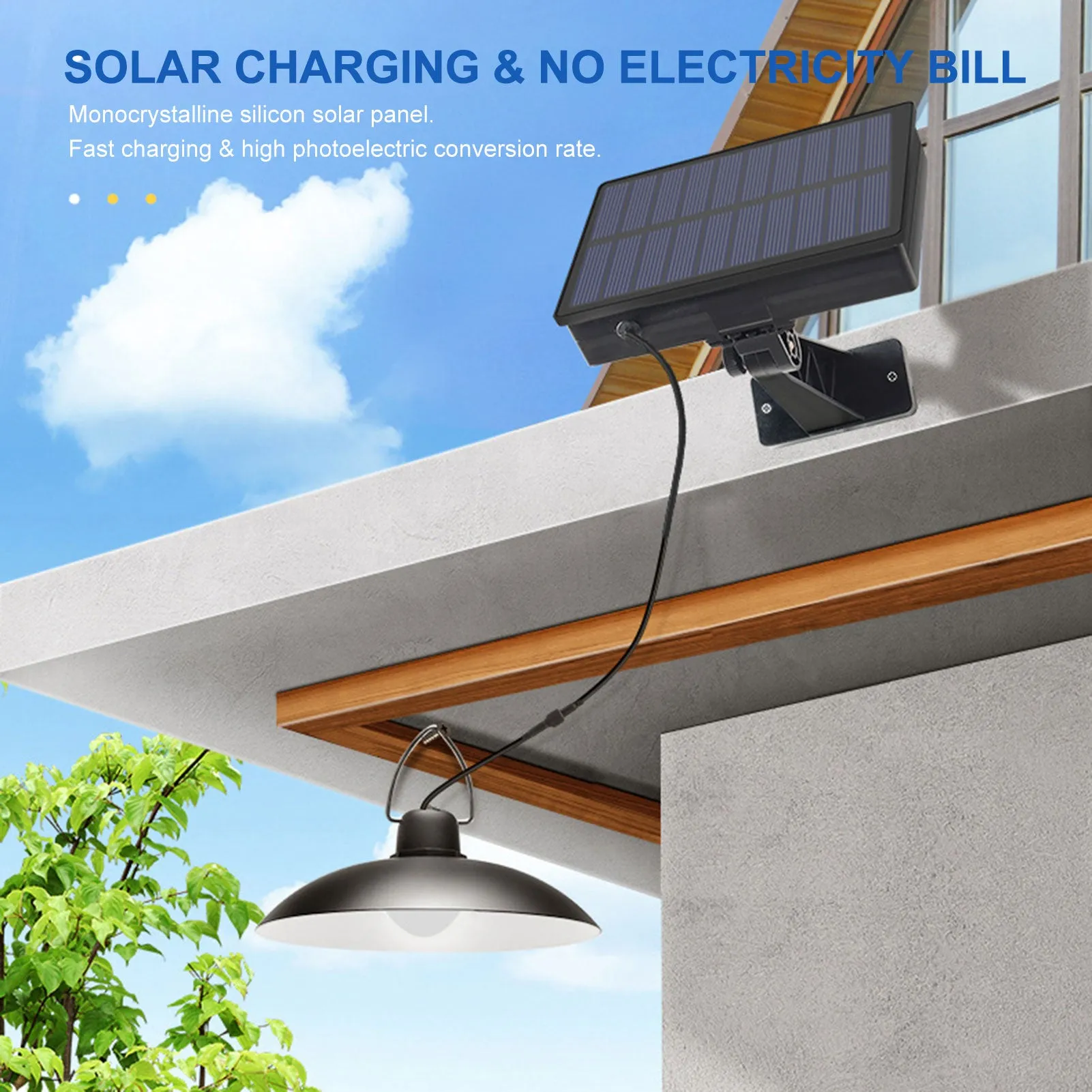Solar Chandelier Courtyard Garden Corridor Landscape Lamp