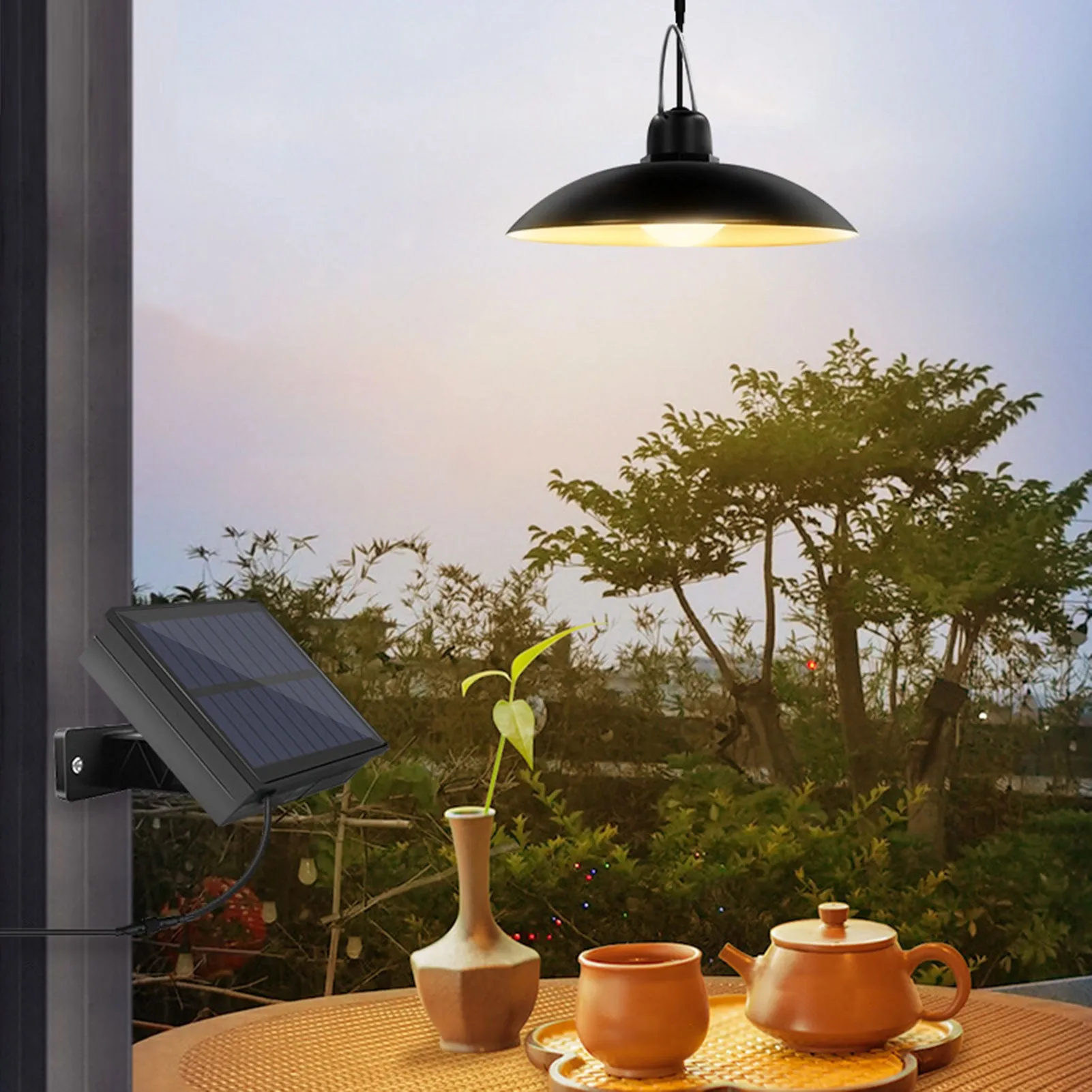 Solar Chandelier Courtyard Garden Corridor Landscape Lamp