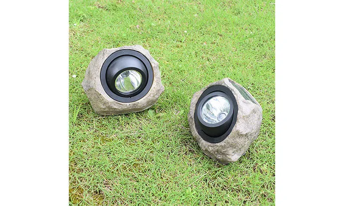 Solar Powered Lamp - Simulation Stone