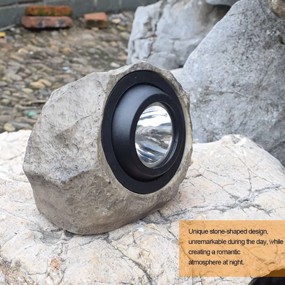 Solar Powered Lamp - Simulation Stone