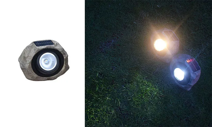 Solar Powered Lamp - Simulation Stone