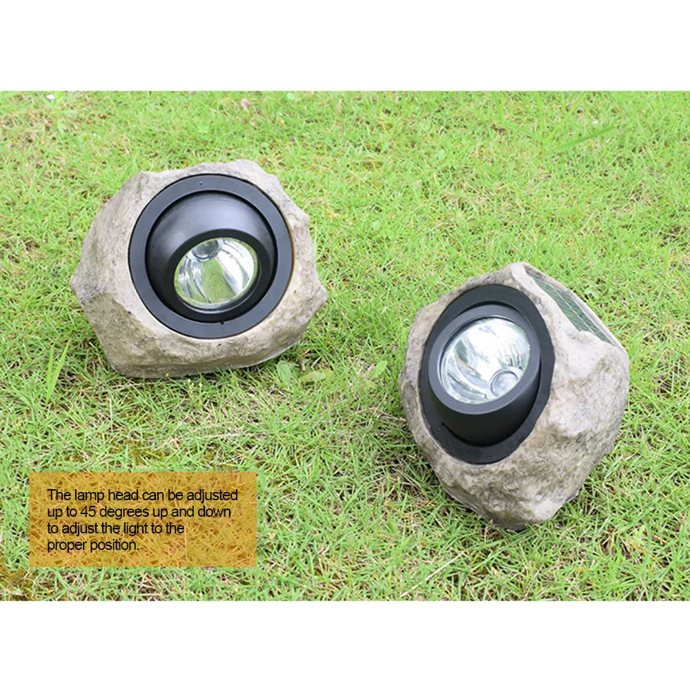 Solar Powered Lamp - Simulation Stone