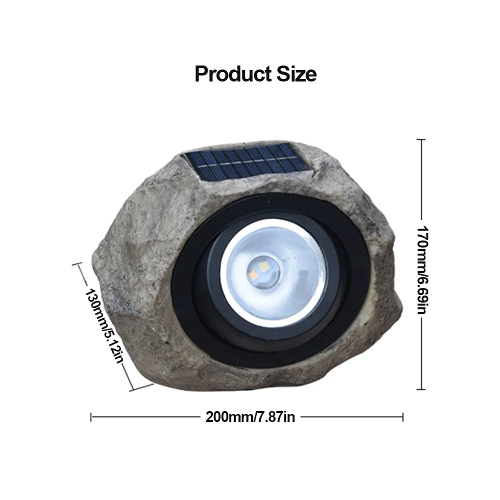 Solar Powered Lamp - Simulation Stone
