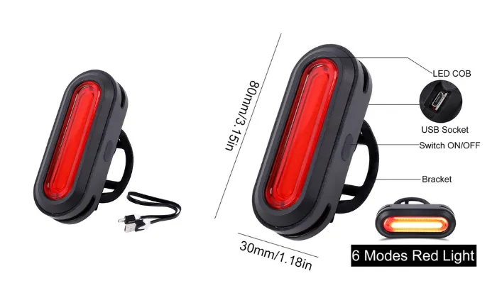 USB Rechargeable Bicycle Light